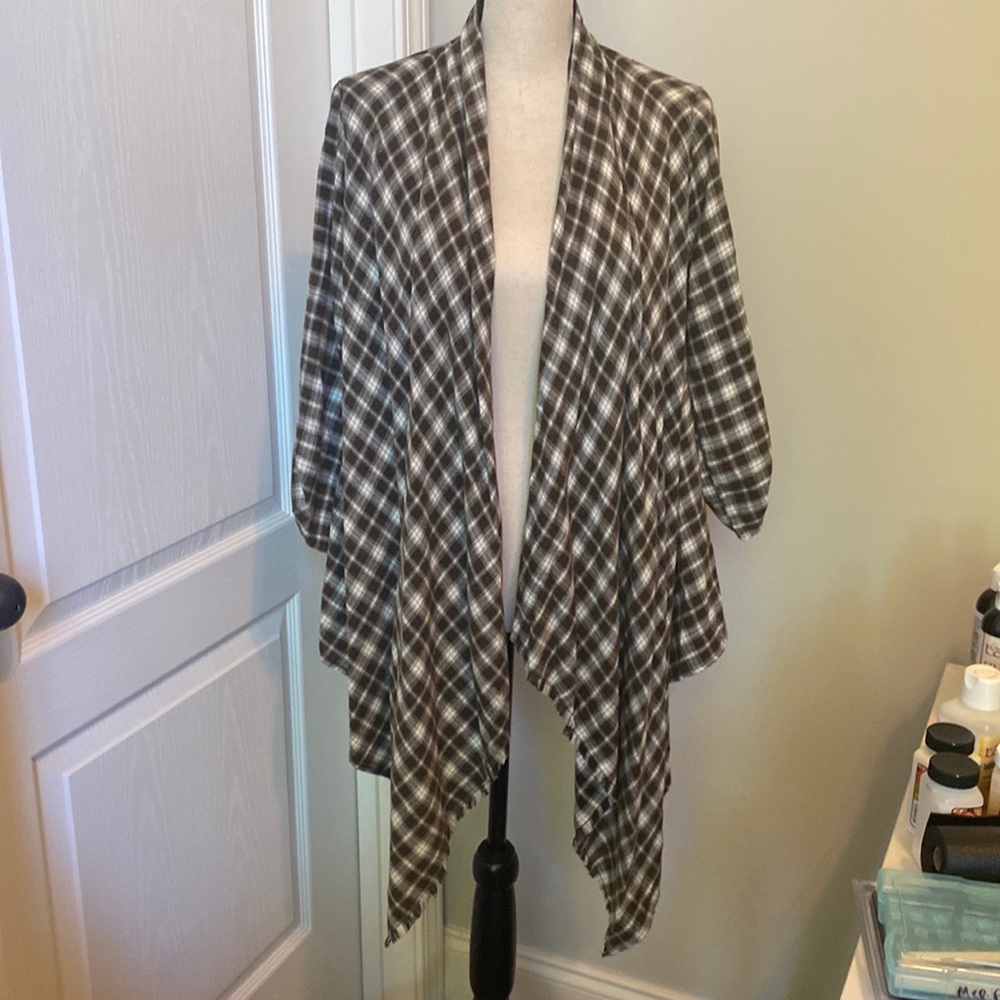 Brown & White Checkered Tunic- Knox Rose